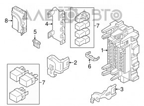 BCM BODY CONTROL MODULE Nissan Versa 12-19 usa