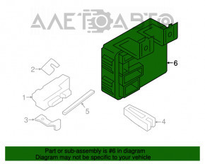 Modulul de control al caroseriei BCM Nissan Maxima A36 16-