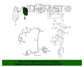 Blocul de siguranțe sub capotă pentru Infiniti FX35/45 03-08