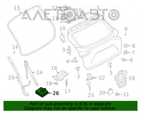 Modul de control al hayonului QX50 19-