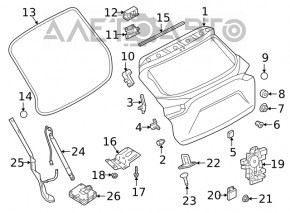 Modul de control al hayonului QX50 19-