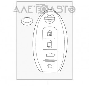 Cheie inteligentă Nissan Murano z51 09-14