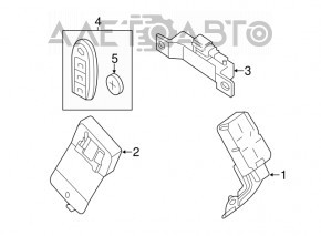 Cheie Nissan Pathfinder 13-20 Smart 3 butoane