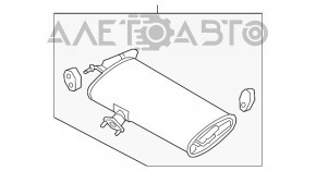 Silentioză spate cu baie Hyundai Tucson 16-20 2.0