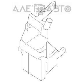 Rezervorul de spălare a parbrizului Nissan Altima 13-18 fără gât și senzor