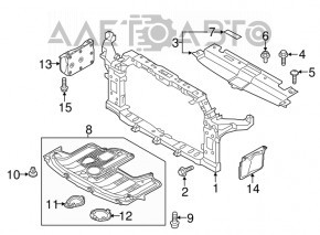 Protecție motor stânga laterală Kia Soul 14-19