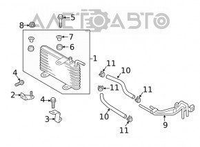 Radiatorul de răcire a transmisiei automate Mitsubishi Eclipse Cross 18-