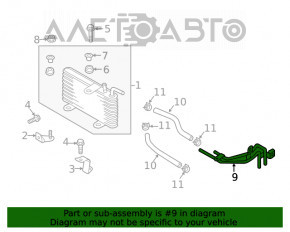 Racordurile de răcire a cutiei de viteze automată Mitsubishi Eclipse Cross 18- complete