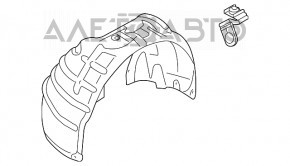 Bara de protecție față dreapta Audi A4 B8 13-16, nouă, marca TYC, fabricată în Taiwan.