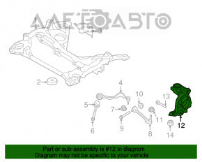 Цапфа передняя правая BMW 3 F30 12-18 RWD