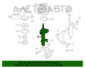 Amortizorul din față dreapta pentru Mini Cooper Countryman R60 10-16