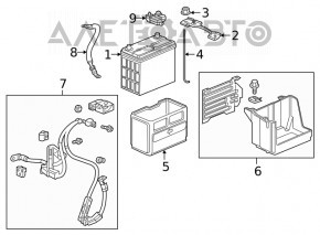 Крепление АКБ Honda Civic X FC 16-21 без болтов