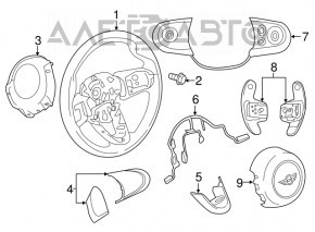 Руль голый Mini Cooper F56 3d 14- кожа