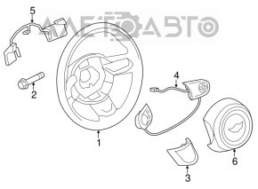 Кнопки управления на руле Mini Cooper Clubman R55 07-14