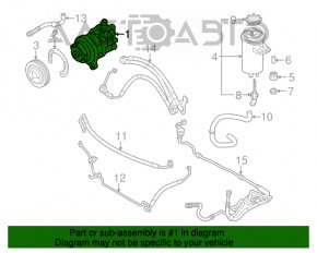 Pompa de direcție asistată hidraulic pentru BMW X5 E70 07-13 3.0