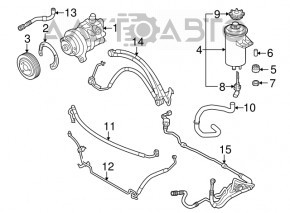 Pompa de direcție asistată hidraulic pentru BMW X5 E70 07-13 3.0