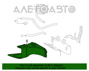 Deflectorul radiatorului pentru cutia de viteze automată Toyota Highlander 14-16 3.5