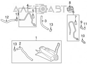 Radiator de răcire pentru cutia de viteze Toyota Highlander 08-13 3.5