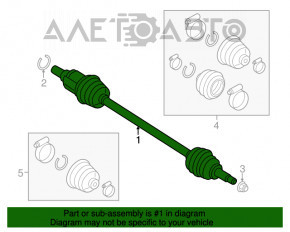 Ax cu roți spate stânga Mini Cooper Countryman R60 10-16