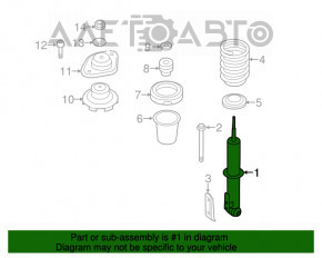 Amortizor spate stânga Mini Cooper Clubman R55 07-14