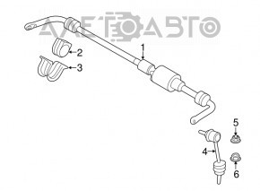 Bara de stabilizare spate stânga pentru BMW X5 E70 07-13