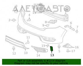 Reflectorul din bara spate dreapta pentru Honda Civic X FC 16-21 4d