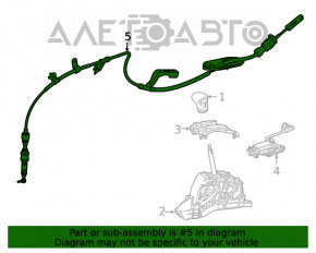 Трос АКПП Toyota Camry v70 18- 2.5, 3.5