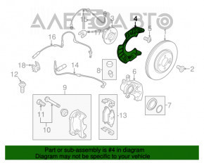 Capacul discului de frână față stânga Mini Cooper Countryman R60 10-16