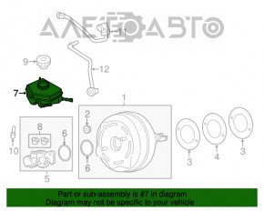 Бачок ГТЦ BMW 3 F30 12-18 с крышкой