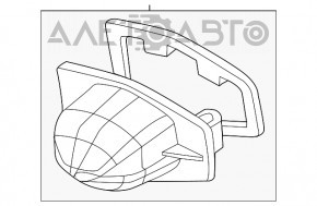 Подсветка номера двери багажника левая Honda CRV 12-16