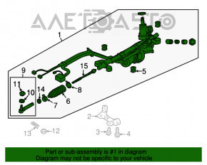 Volanul Subaru Forester 14-18 SJ are cablurile tăiate.