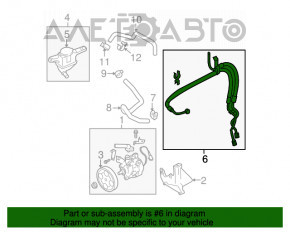 Furtun de presiune înaltă pentru direcția asistată Subaru Outback 10-14 2.5