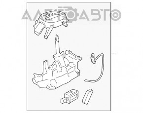 Schimbătorul de viteză al cutiei de viteze Nissan Versa Note 13-19