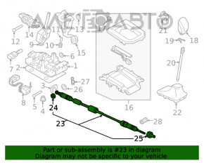 Cablu schimbator de viteze pentru cutia de viteze Subaru XV Crosstrek 13-17