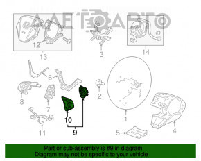 Подрулевой переключатель левый Honda CRV 12-14 под птф