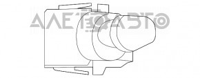 Comutatorul de sub volan dreapta Honda Civic X FC 16-19 tip-2, zgârieturi