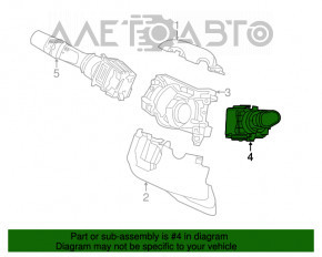 Подрулевой переключатель правый Honda CRV 14-16