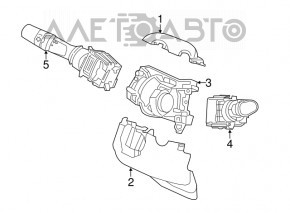 Comutatorul de sub volan dreapta Honda HR-V 16-22 tip 2