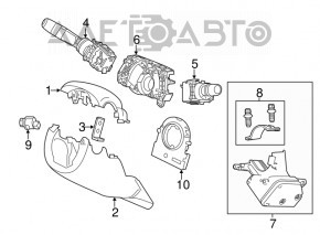 Comutatorul de sub volan din dreapta pentru Acura MDX 14-20