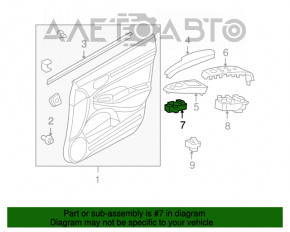 Controlul geamului electric din față dreapta Honda Civic 4d 06-09