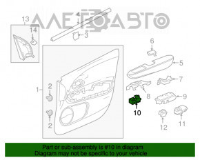 Controlul geamului electric din față dreapta Honda HR-V 16-22