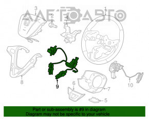 Butonul de control de pe volanul Acura MDX 07-13