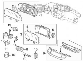 Кнопка start-stop Honda Accord 13-17