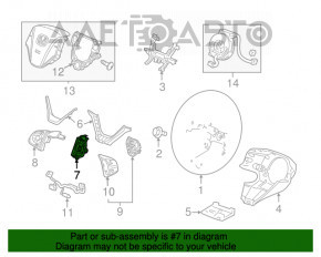 Butonul volanului dreapta Honda CRV 12-16