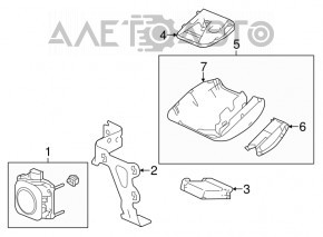 Suport radar de croazieră Honda Accord 13-17