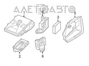 Protectie senzor unghi mort dreapta Acura MDX 14-20 nou original