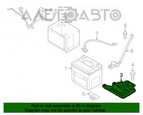 Palet pentru baterie Kia Soul 14-19