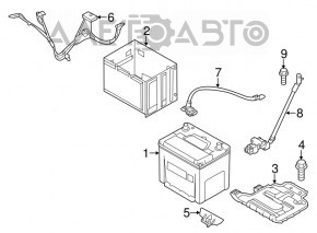 Palet pentru baterie Kia Soul 14-19