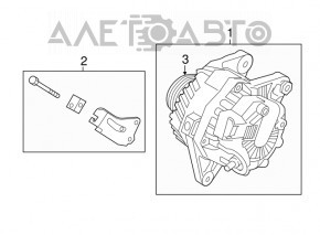 Generatorul Kia Forte 4d 14-16 fără ISG