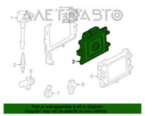 Modulul ECU al motorului Honda Civic X FC 16-17 1.5T